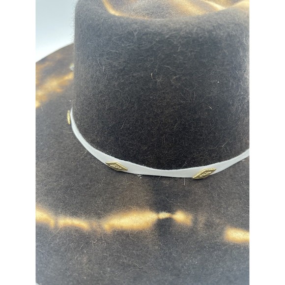 FREE PEOPLE x ASN Rodeo In LA Cowboy Hat BROWN WOOL W/ WESTERN BUCKLE DETAIL, M main image 16